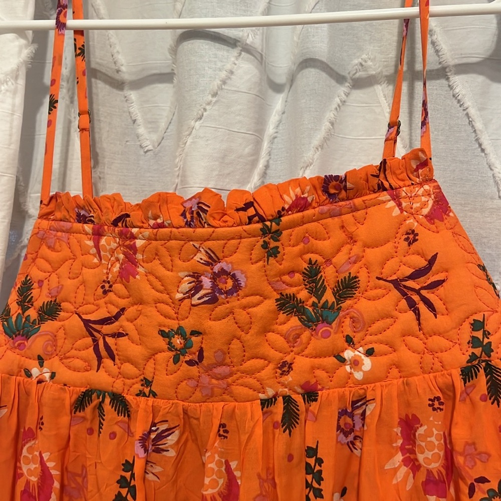 Darling floral Anthropologie maxi dress size Large. NWT - Picture 2 of 8